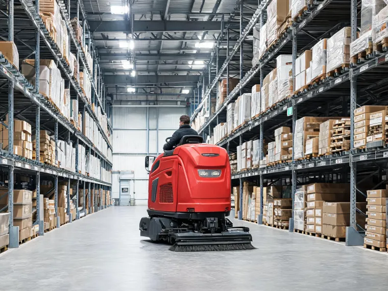 Hako ride-on floor scrubber